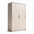 White sliding door wardrobe with two drawers and modern design 100 x 50 x 200cm