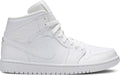 Air Jordan 1 Mid  White  554724-126